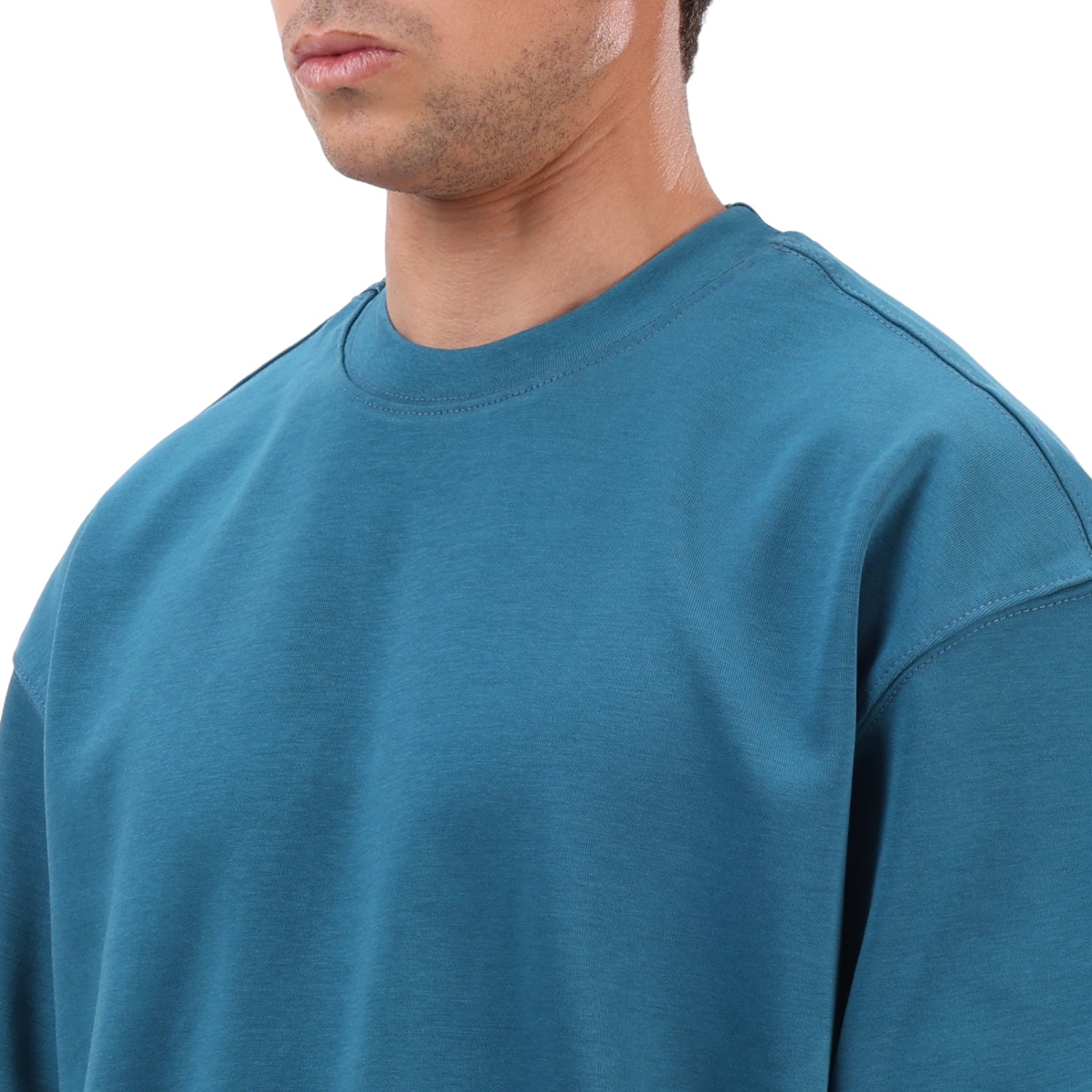 Premium Boxy Fit T-Shirt (Light Royal Blue)