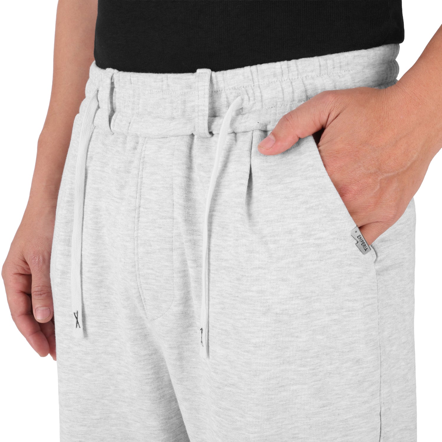 Premium Cotton Wide Leg Trouses - Gray